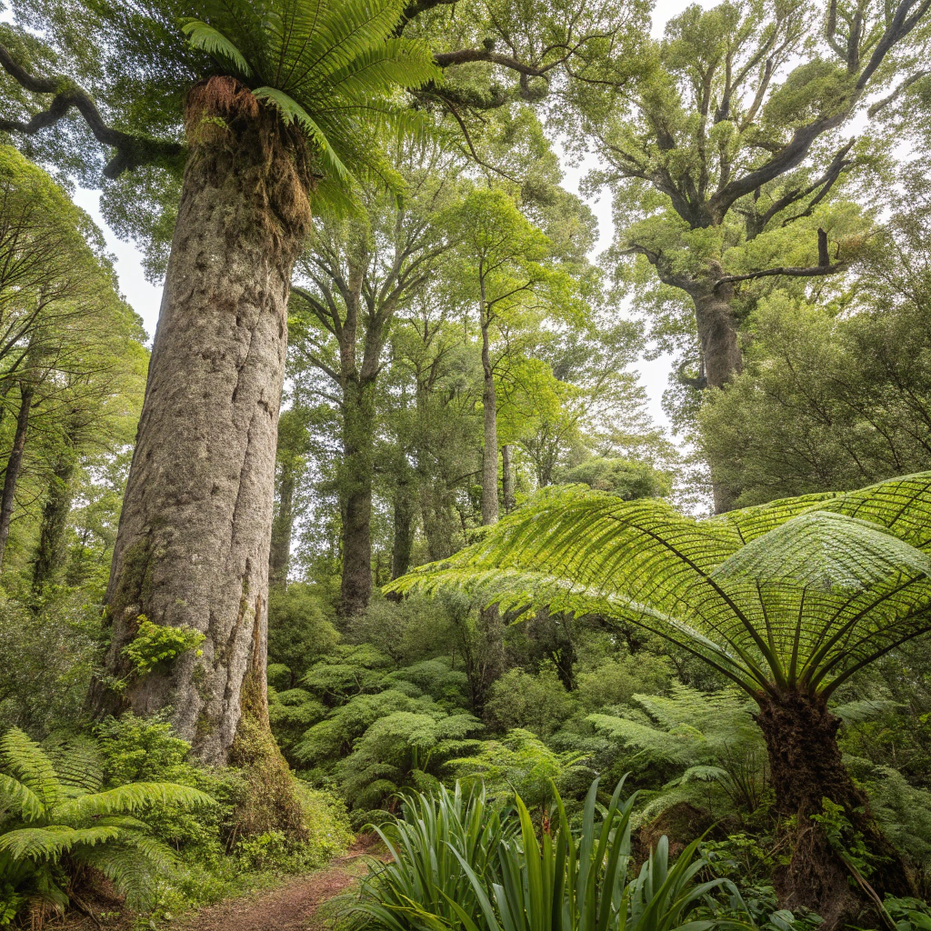 Native New Zealand plant community